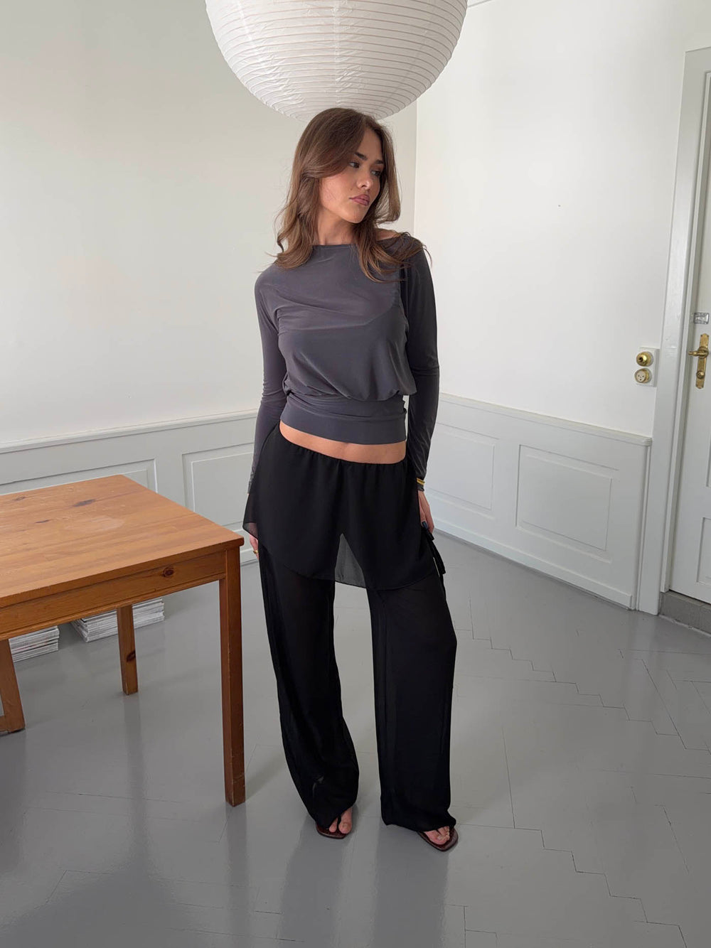 Nadina bukser med nederdel - Sort