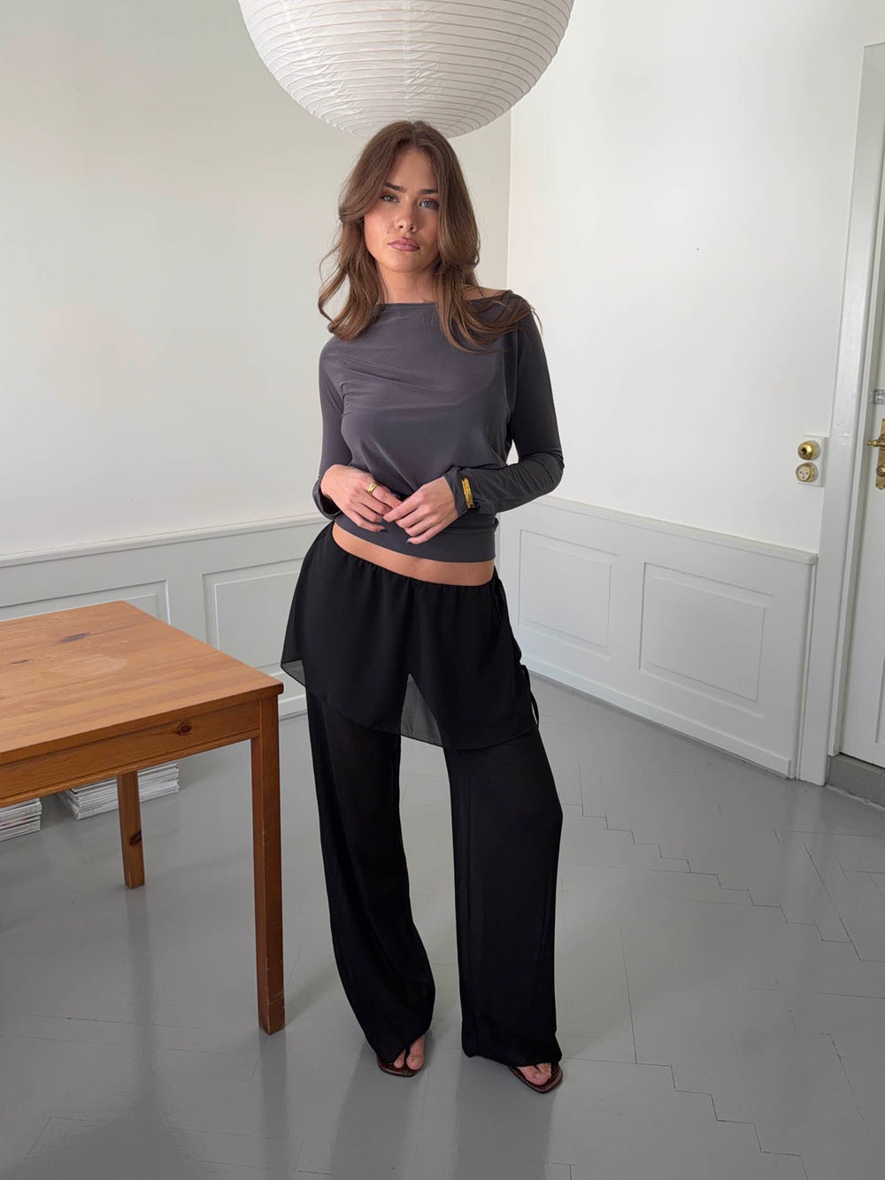 Nadina bukser med nederdel - Sort