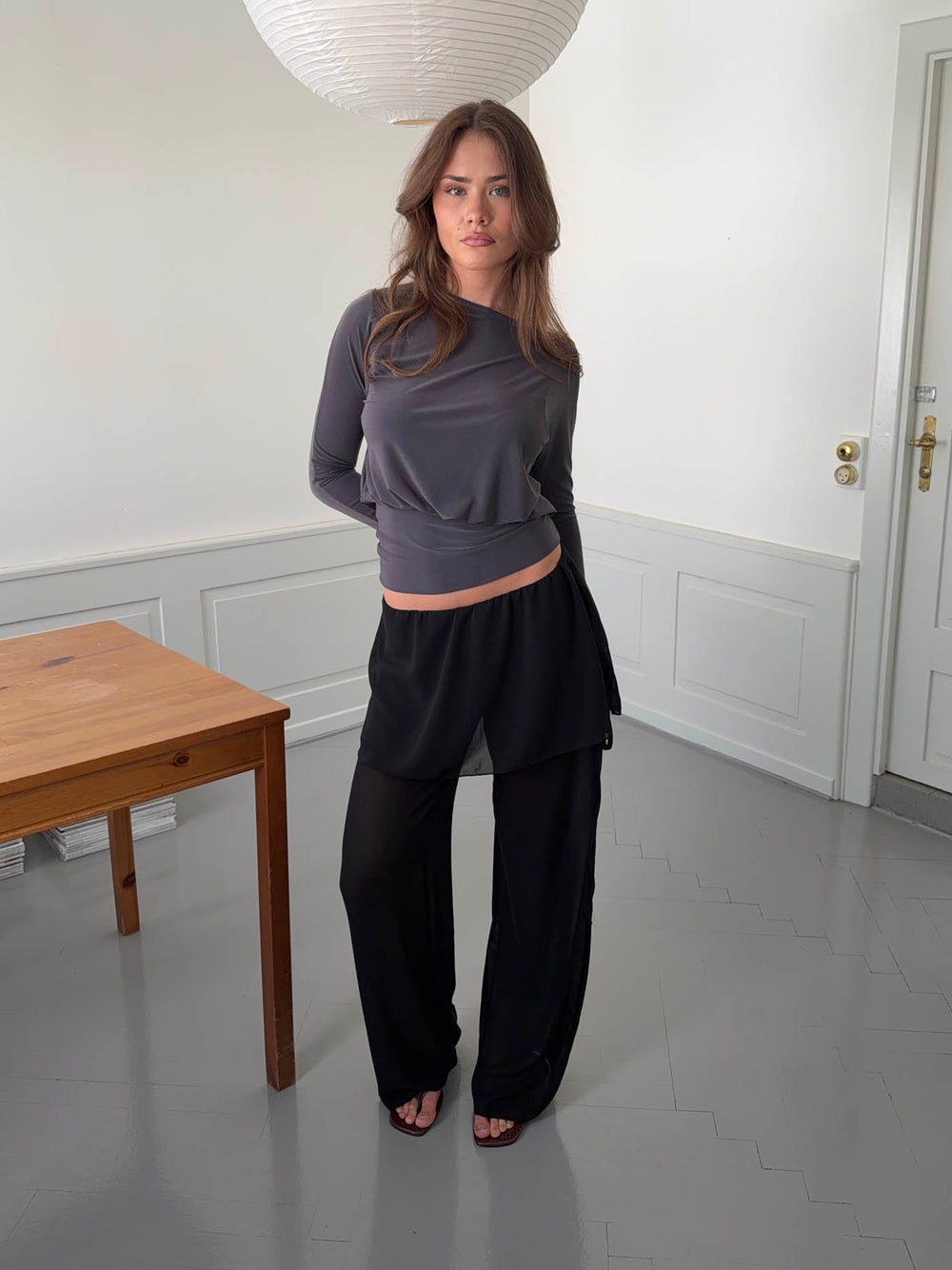 Nadina bukser med nederdel - Sort