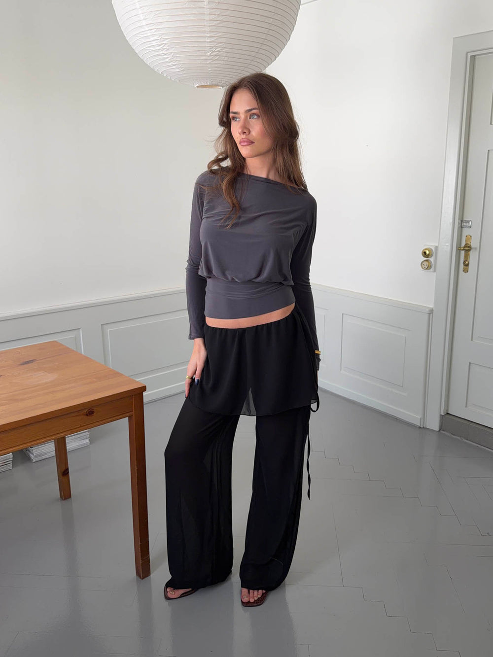 Nadina bukser med nederdel - Sort