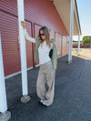 Tanija jeans med ring detaljer - Beige