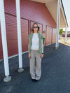 Tanija jeans med ring detaljer - Beige
