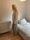 Jasmin bukser med striber - Grøn/hvid