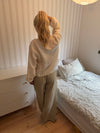 Jasmin bukser med striber - Grøn/hvid