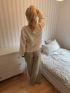 Jasmin bukser med striber - Grøn/hvid