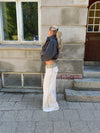 Polly bukser med striber - Hvid