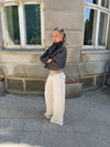 Polly bukser med striber - Hvid