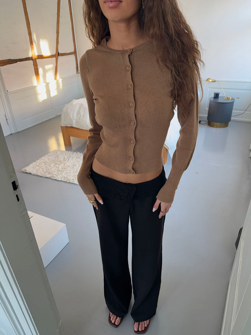 Charlotte cardigan - Brun