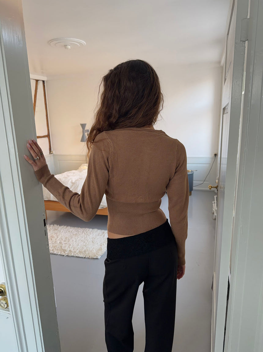 Charlotte cardigan - Brun