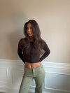 Lyda cardigan - Brun