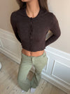 Lyda cardigan - Brun