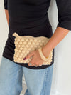 Hæklet clutch - Cremefarvet