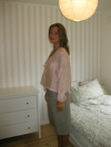 Kirstin skjorte med bindebånd - Lyserød