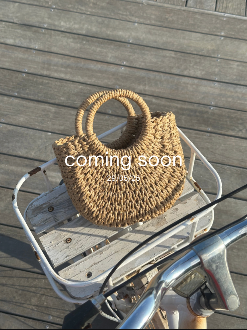 Taormina flettet taske - Beige