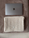 Honey computer sleeve med mønster - Beige