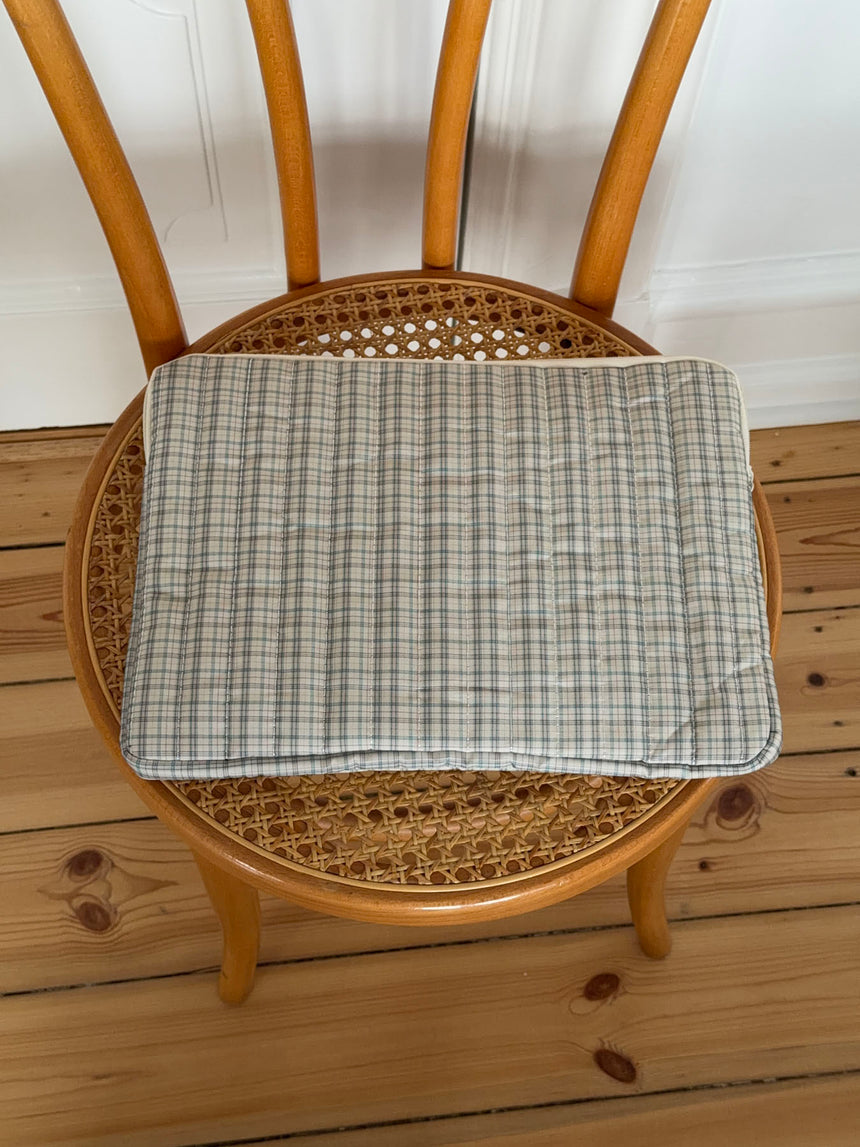 Honey computer sleeve med tern - Beige/grøn