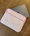 Honey computer sleeve - Pink med striber