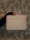 Honey computer sleeve - Pink med striber
