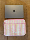 Honey computer sleeve - Pink med striber