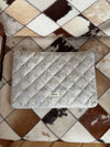 Honey computersleeve med blomster - Beige