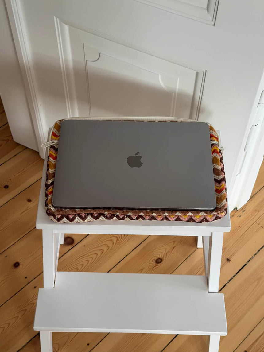 Honey computersleeve med mønster - Multifarvet