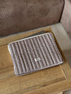 Honey computersleeve med striber - Beige/brun