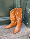 Cille cowboystøvler i imiteret læder - Brun
