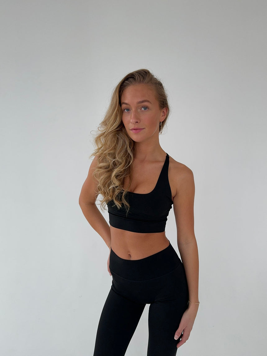 Crossback bra - Jet Black