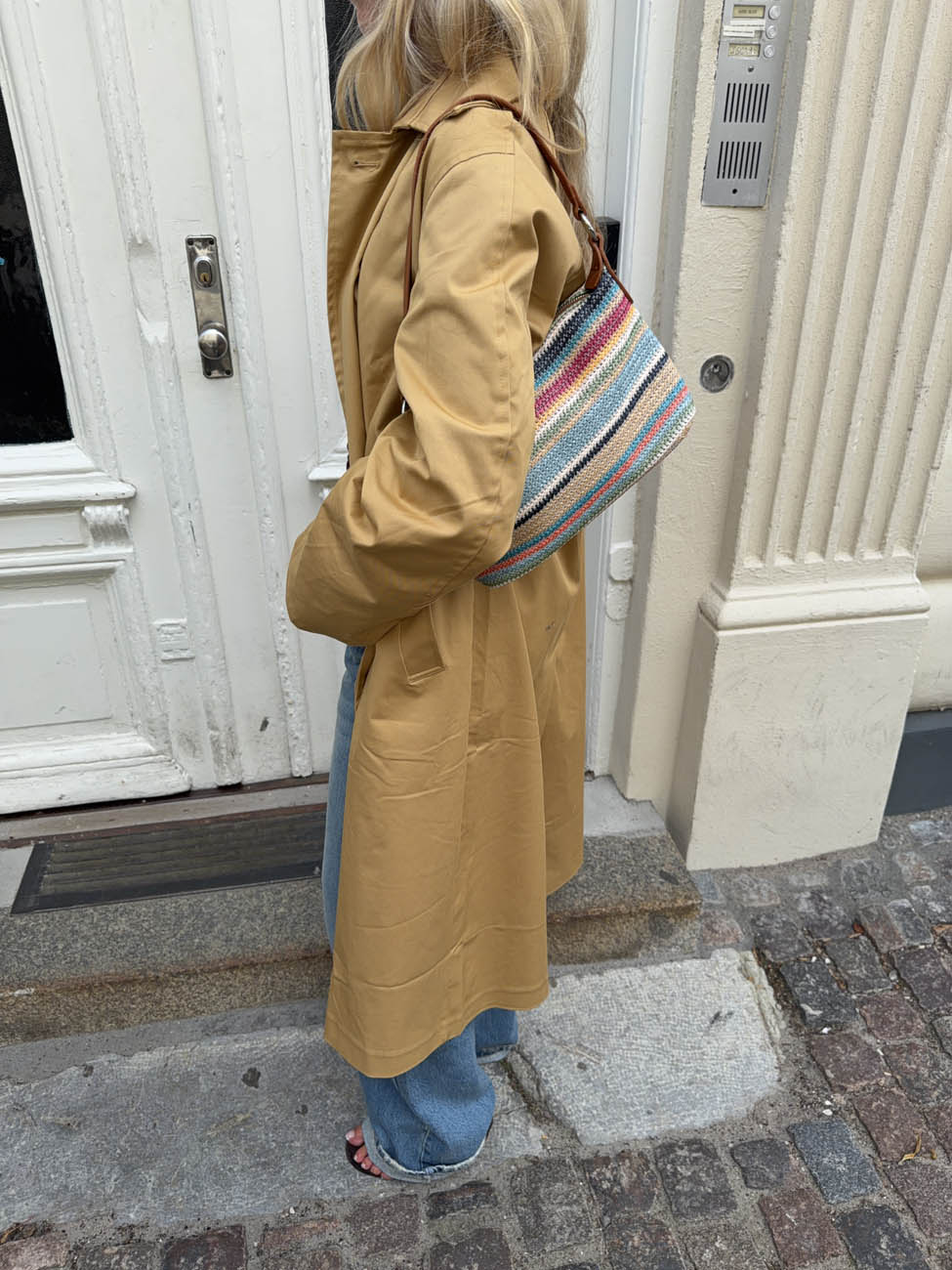 Limara crossover taske i flet - Multifarvet