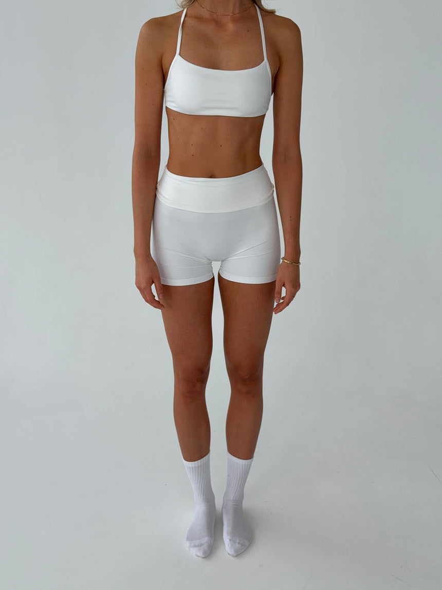 Folded essential shorts - Cloud