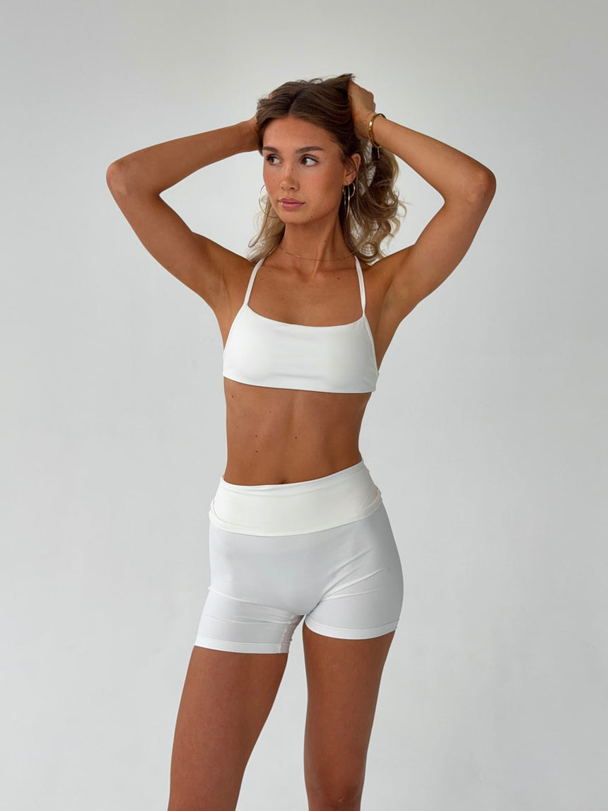 Folded essential shorts - Cloud