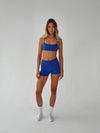 Folded essential shorts - Royal blue