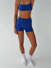 Folded essential shorts - Royal blue