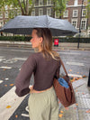 Malin Tomkins figursyet cardigan - Brun