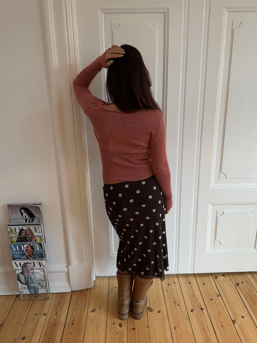 Lova figursyet striktrøje - Rosa