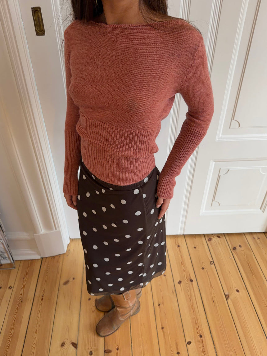 Lova figursyet striktrøje - Rosa