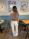 Florine figursyet t-shirt - Taupe