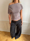 Florine figursyet t-shirt - Taupe
