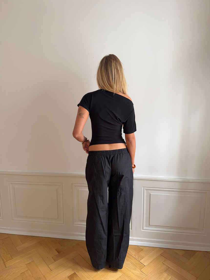 Florine figursyet t-shirt - Sort