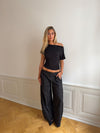 Florine figursyet t-shirt - Sort