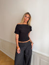 Florine figursyet t-shirt - Sort