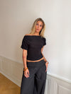 Florine figursyet t-shirt - Sort