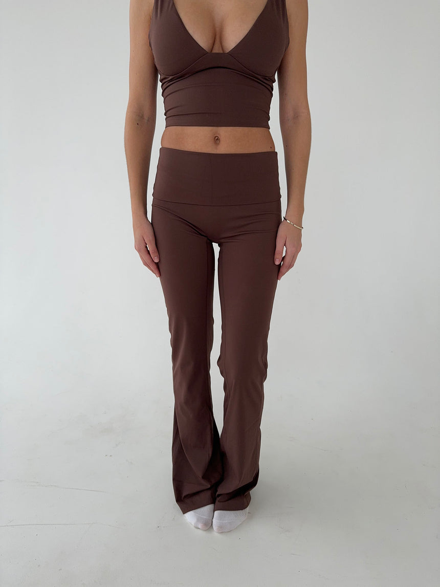 Essential flared pants - Espresso