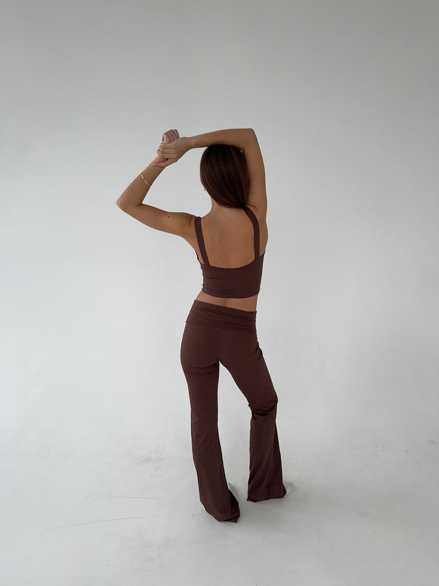 Essential flared pants - Espresso