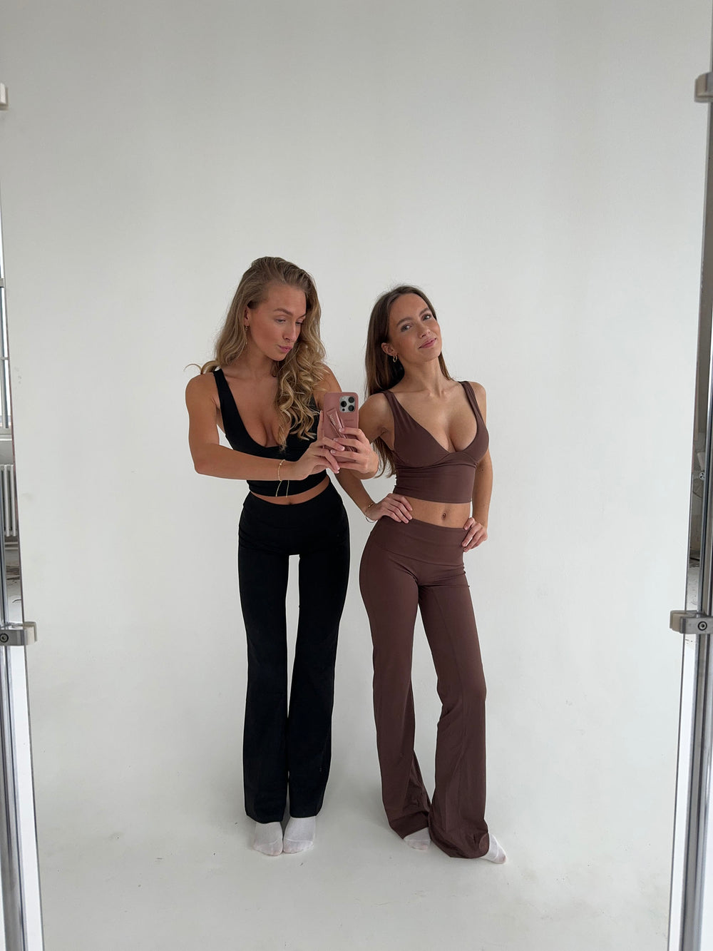 Essential flared pants - Jet black
