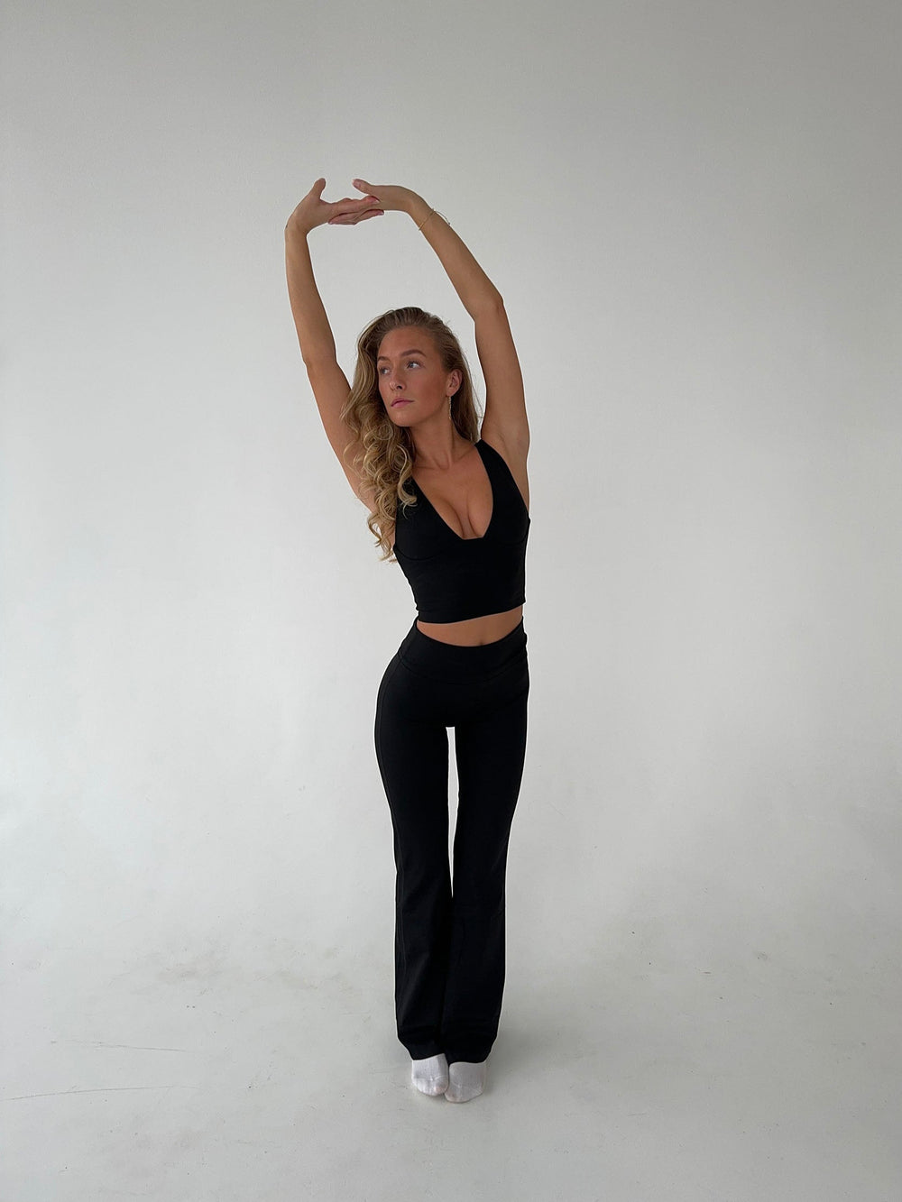 Essential flared pants - Jet black