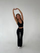 Essential flared pants - Jet black
