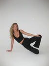 Essential flared pants - Jet black