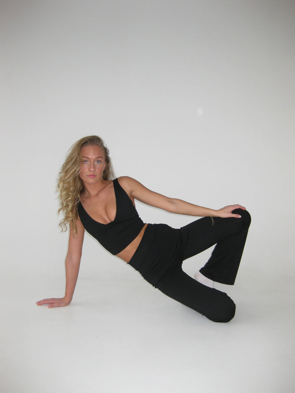 Essential flared pants - Jet black