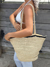 Spencer flet taske - Beige/sort